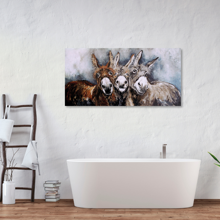 Aluart Schilderij 'Pieternel de drie Ezels'