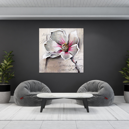 Aluart schilderij 'De Witte Bloem'