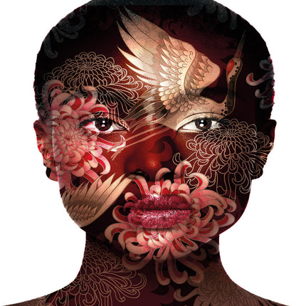 Aluart schilderij 'Artistic make-up'