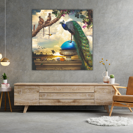 Aluart kunstwerk ‘Captain Peacock'