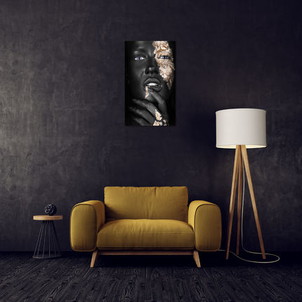 Aluart schilderij 'Golden Mystery Woman'