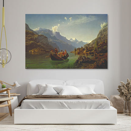 Aluart schilderij 'Bruiloft in Hardanger'