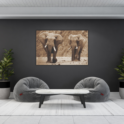 Aluart schilderij 'Afrikaanse olifanten'