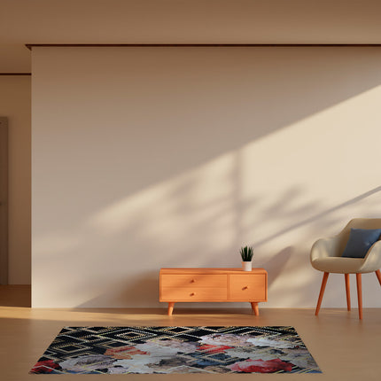 Vloerkleed 'Flowers print'