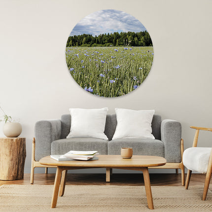 Aluart schilderij 'Bloemen In Een Weiland'
