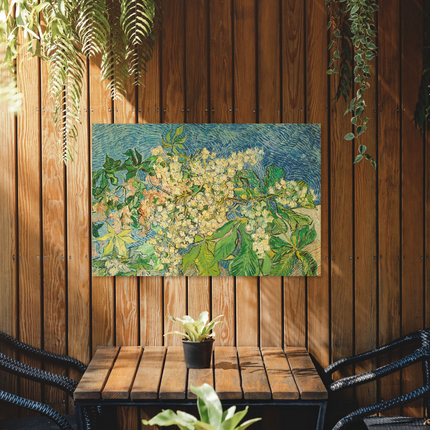 Aluart schilderij 'Bloeiende kastanjetakken - Vincent van Gogh'