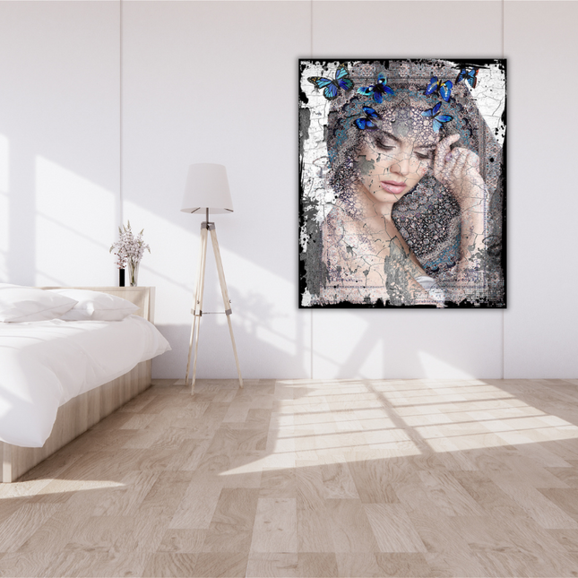 Leather dibond schilderij 'Trustfull'