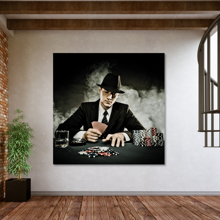 Aluart schilderij 'the Poker game'
