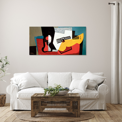 Aluart Schilderij van Pablo Picasso 'Still Life with Guitare'