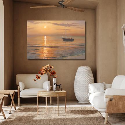 Aluart schilderij 'Golden hour'