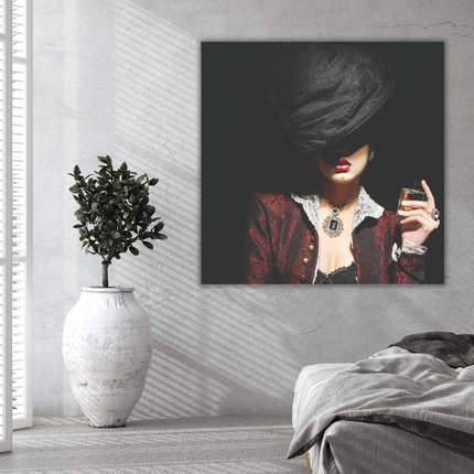 Aluart schilderij 'Woman With Black Hat'