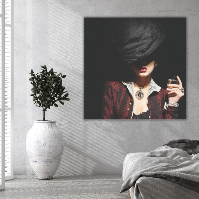 Aluart schilderij 'Woman With Black Hat'