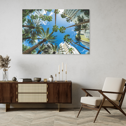 Aluart kunstwerk 'Palm Trees'