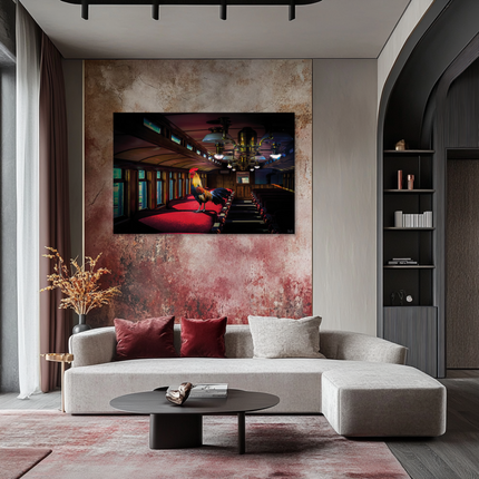 Aluart schilderij 'Chicken Palace'
