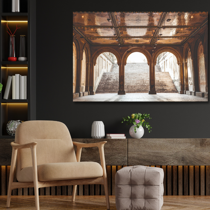 Aluart schilderij 'De trap van het Betheseda Terrace'