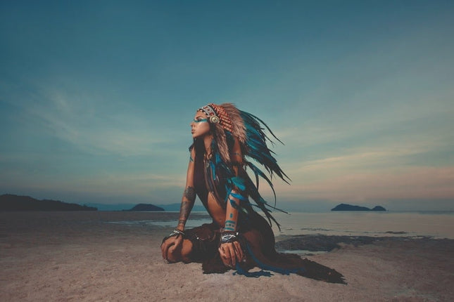 Aluart schilderij ' The Indian woman'