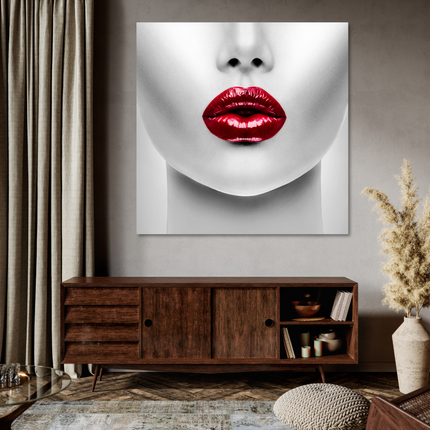 Aluart schilderij 'Red Lips'