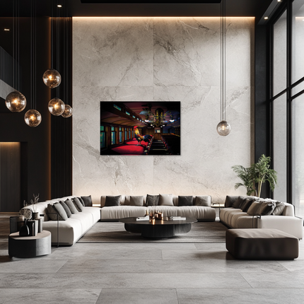 Aluart schilderij 'Chicken Palace'