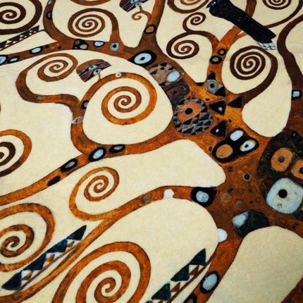 Vloerkleed Mondiart rond 'Gustav Klimt The Tree of Life'