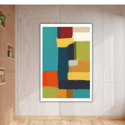 Aluart schilderij 'Block Abstract'