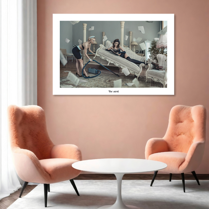 Aluart schilderij 'The clean girls'