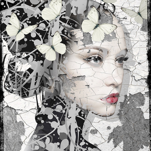 Leahter dibond 'Beautiful'