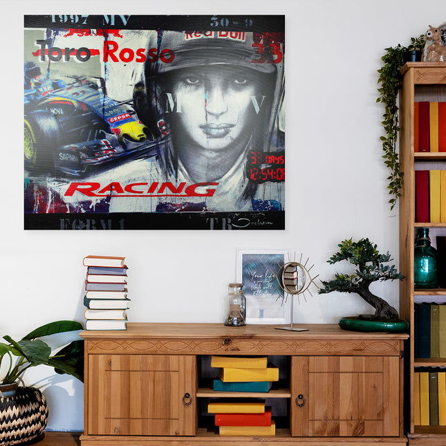 Kunstwerk Hans Jochem Bakker 'Max verstappen'