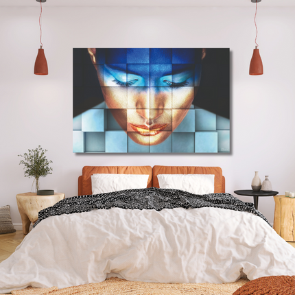 Aluart schilderij 'BAS 4Dreams Blue girl'