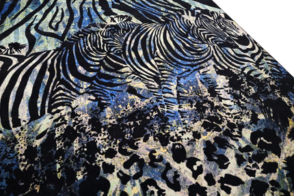 Mondiart vloerkleed 'Kunstige zebra's '
