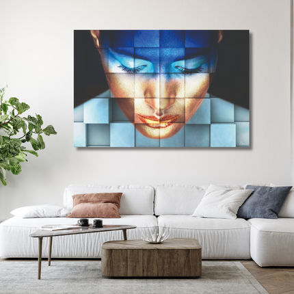 Aluart schilderij 'BAS 4Dreams Blue girl'