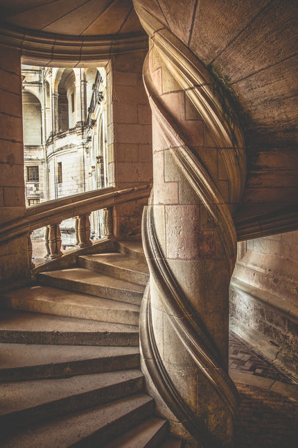 Schilderij 'Spiral Staircase'