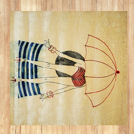 Mondiart vloerkleed 'parasol'