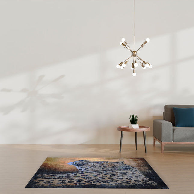 Vloerkleed 'Tijger kunstwerk Pieternel'