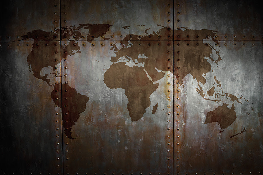 Schilderij 'Vintage World Map'