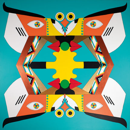 Aluart schilderij 'Opposite Symmetry'