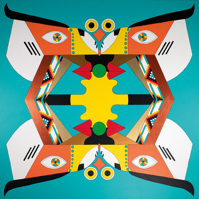 Schilderij 'Opposite Symmetry'
