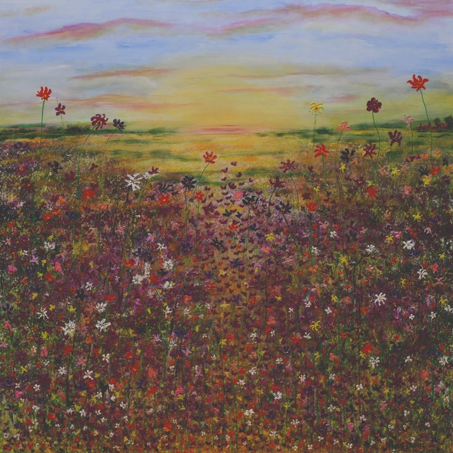 Schilderij 'De bloemenveld'