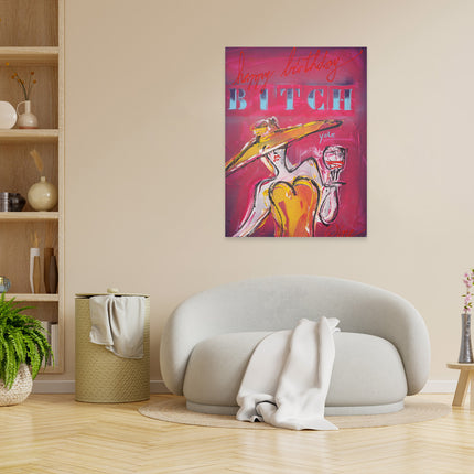 Graffiti art 'Birthday women'