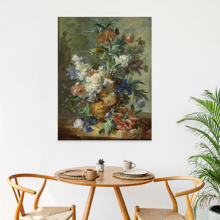 Wandkleed 'Stilleven bloemen'