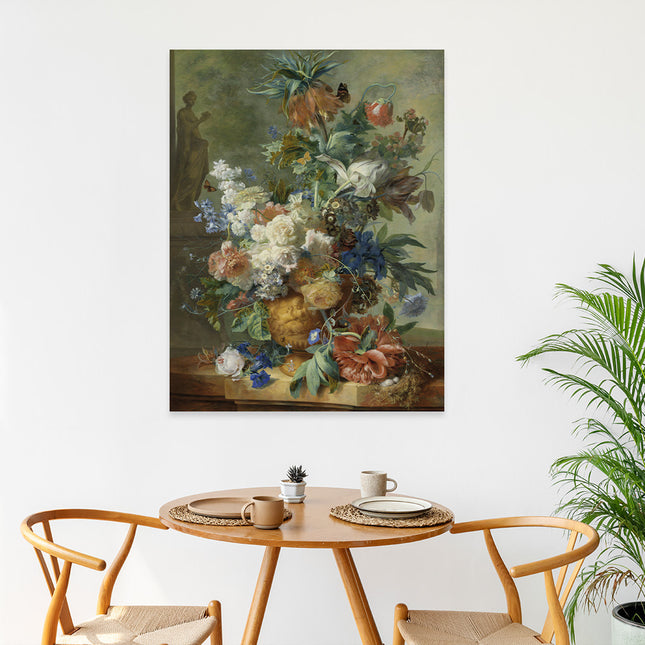 Wandkleed 'Stilleven bloemen'
