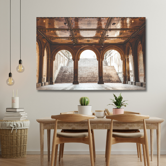 Aluart schilderij 'De trap van het Betheseda Terrace'