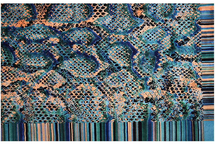 Vloerkleed 'Snake Skin Pattern Texture'