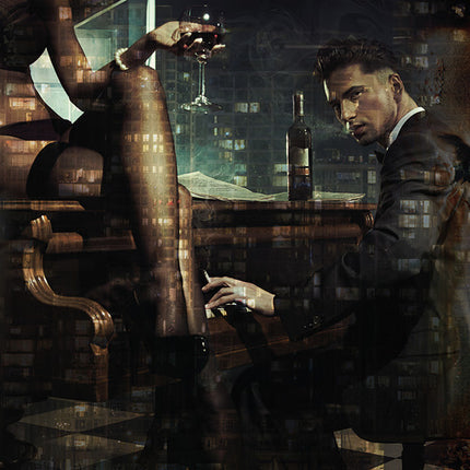 Aluart schilderij 'Piano Bar'