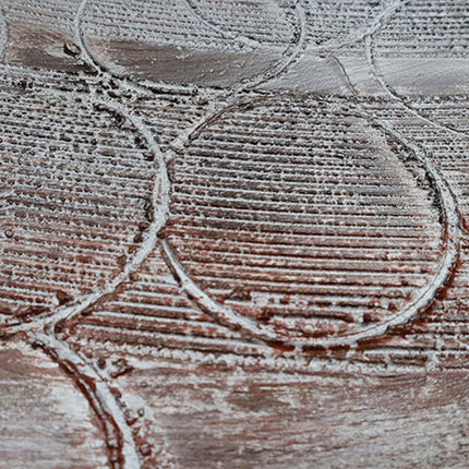 Canvas schilderij 'Vintage schijf'