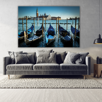 Aluart schilderij 'De gondels van Venetië'