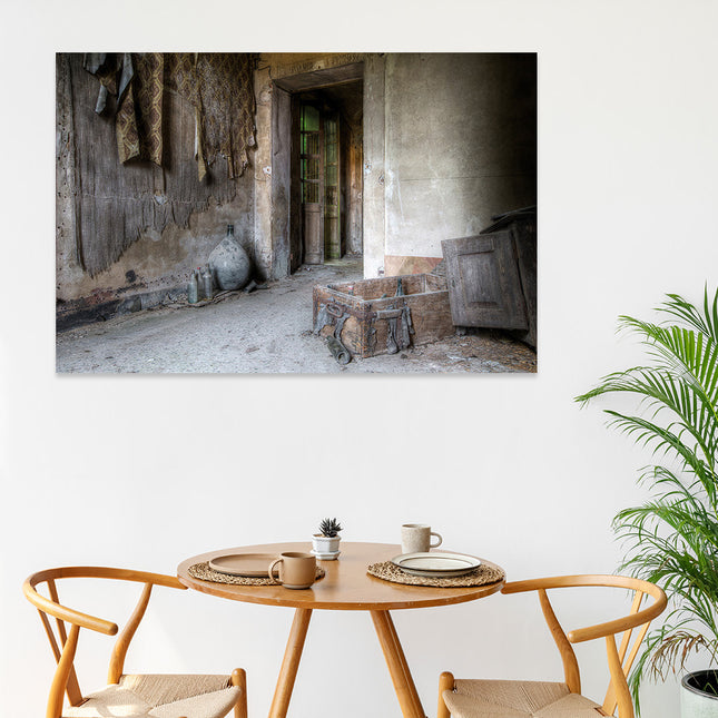 Aluart schilderij 'LaCour - Deur met Wandtextiel'
