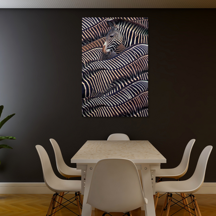Aluart schilderij 'Kudde Zebra's'
