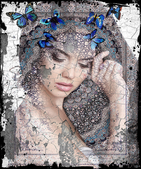 Leather dibond schilderij 'Trustfull'