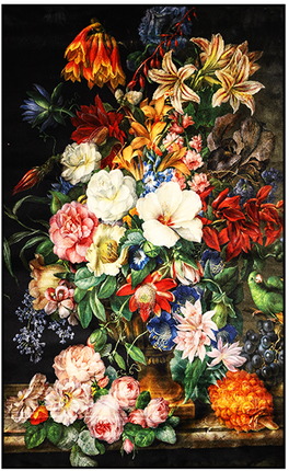 Mondiart vloerkleed 'Oude meester Jan de Heem'