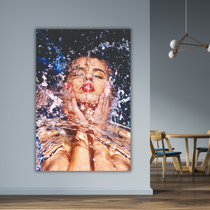 Aluart schilderij 'Splashing Face'